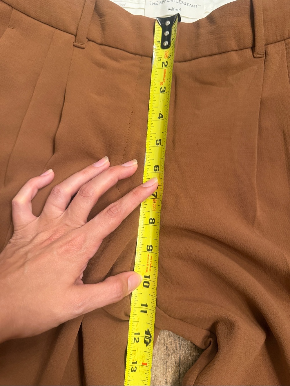 Aritzia Brown Effortless Pants - Picture 8 of 10